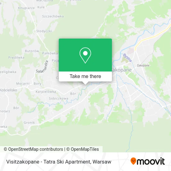Карта Visitzakopane - Tatra Ski Apartment