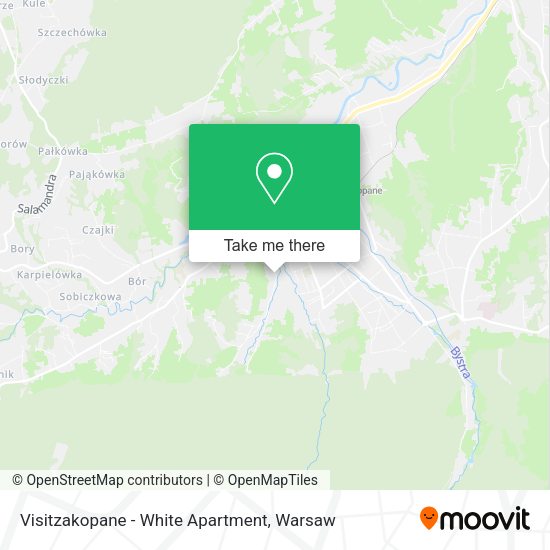 Visitzakopane - White Apartment map