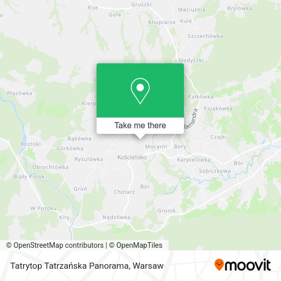 Tatrytop Tatrzańska Panorama map