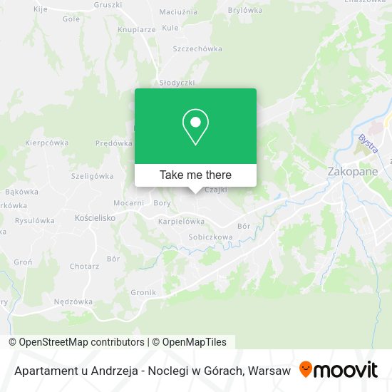 Apartament u Andrzeja - Noclegi w Górach map