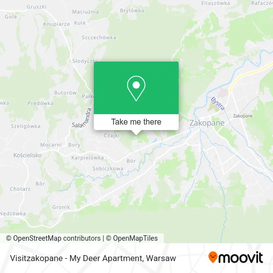 Карта Visitzakopane - My Deer Apartment