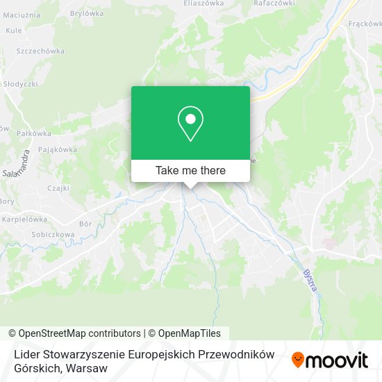 Lider Stowarzyszenie Europejskich Przewodników Górskich map