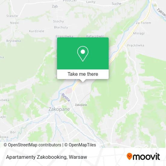 Карта Apartamenty Zakobooking