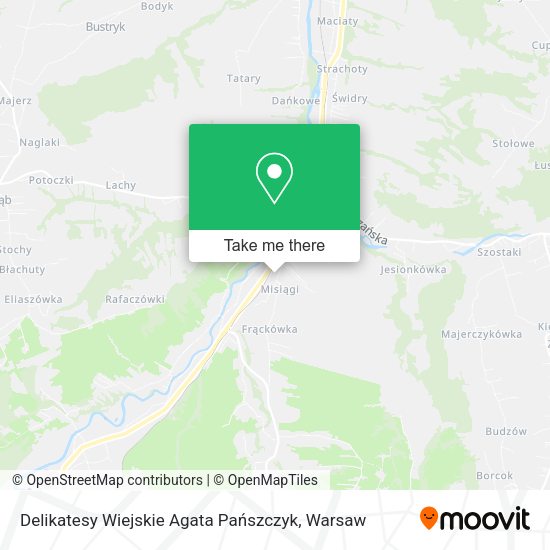 Delikatesy Wiejskie Agata Pańszczyk map