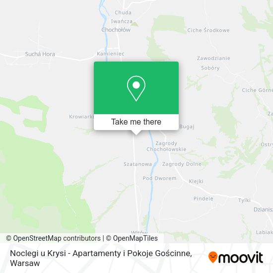 Noclegi u Krysi - Apartamenty i Pokoje Gościnne map