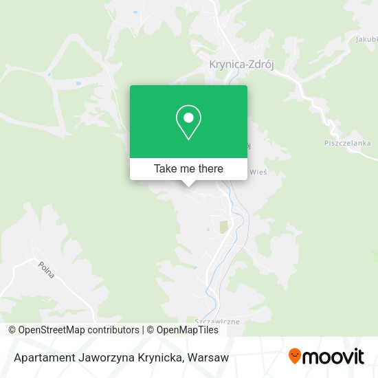 Apartament Jaworzyna Krynicka map