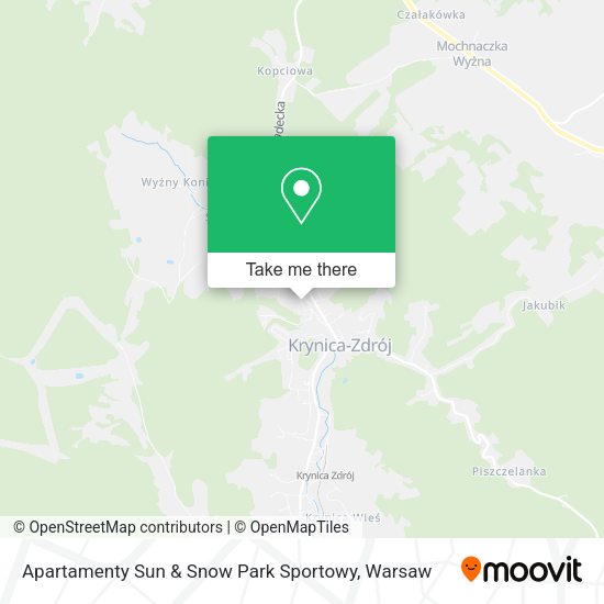 Apartamenty Sun & Snow Park Sportowy map