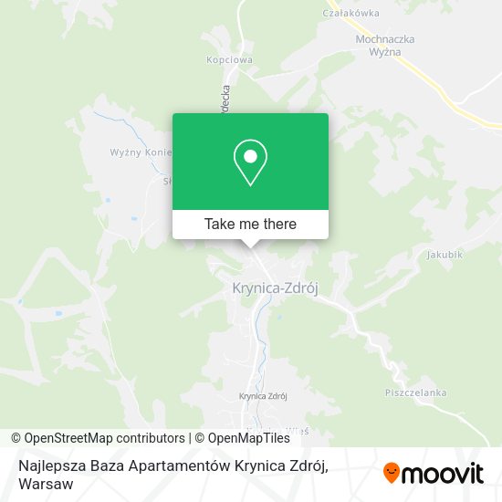 Najlepsza Baza Apartamentów Krynica Zdrój map