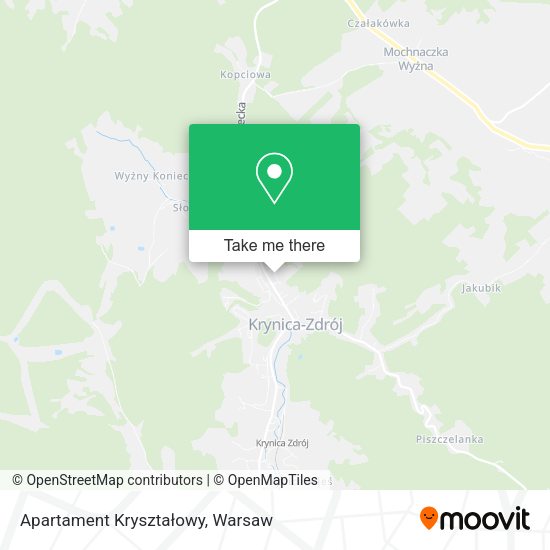 Apartament Kryształowy map