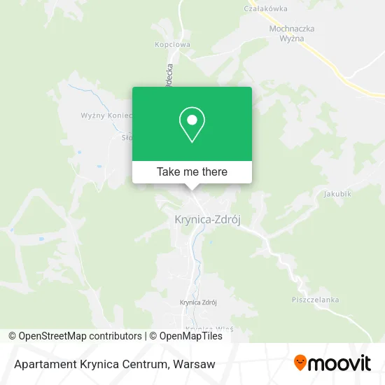 Карта Apartament Krynica Centrum