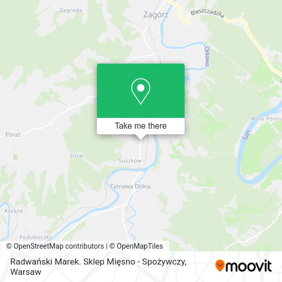 Radwański Marek. Sklep Mięsno - Spożywczy map