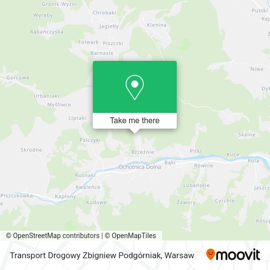 Transport Drogowy Zbigniew Podgórniak map