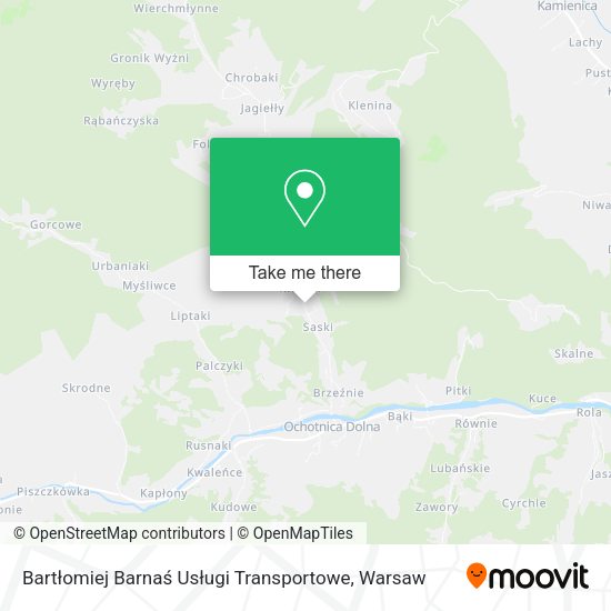 Bartłomiej Barnaś Usługi Transportowe map