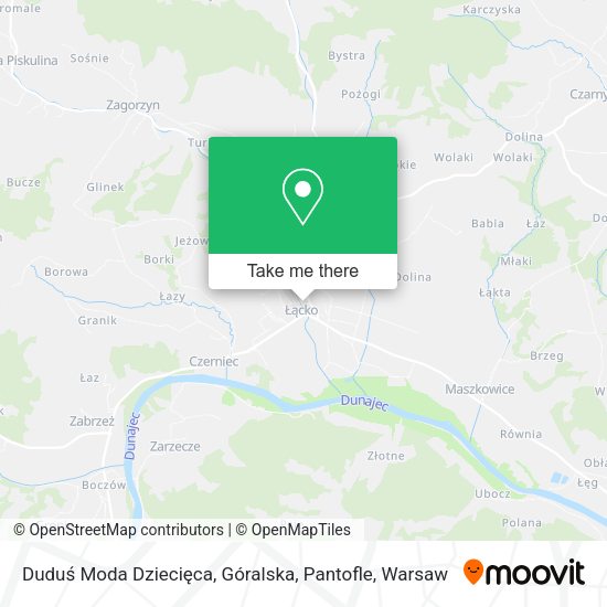 Duduś Moda Dziecięca, Góralska, Pantofle map