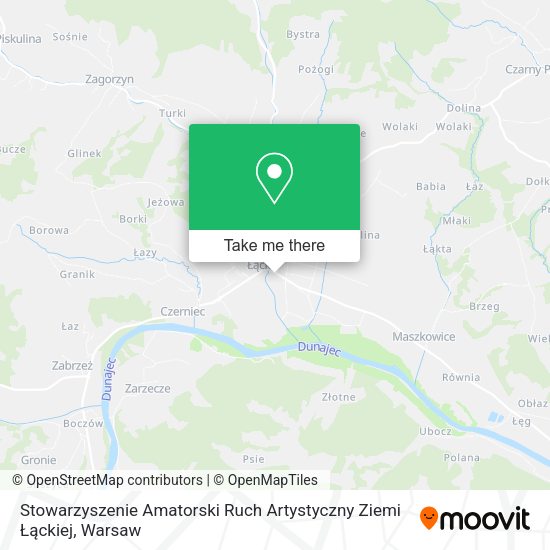 Stowarzyszenie Amatorski Ruch Artystyczny Ziemi Łąckiej map