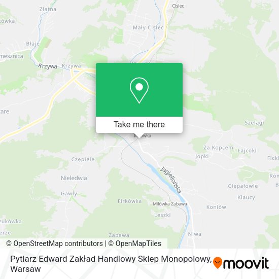 Pytlarz Edward Zakład Handlowy Sklep Monopolowy map