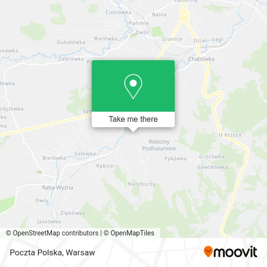 Карта Poczta Polska