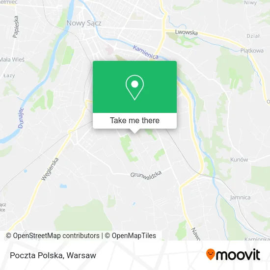 Карта Poczta Polska