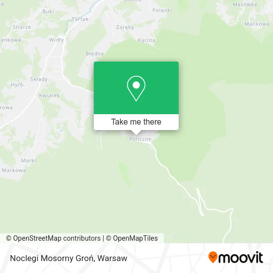 Карта Noclegi Mosorny Groń