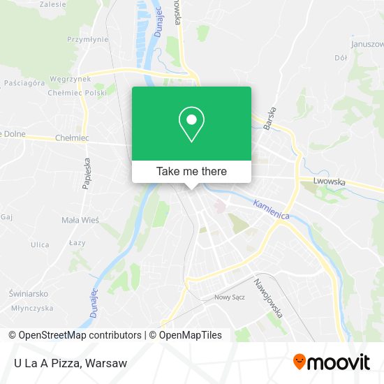 U La A Pizza map