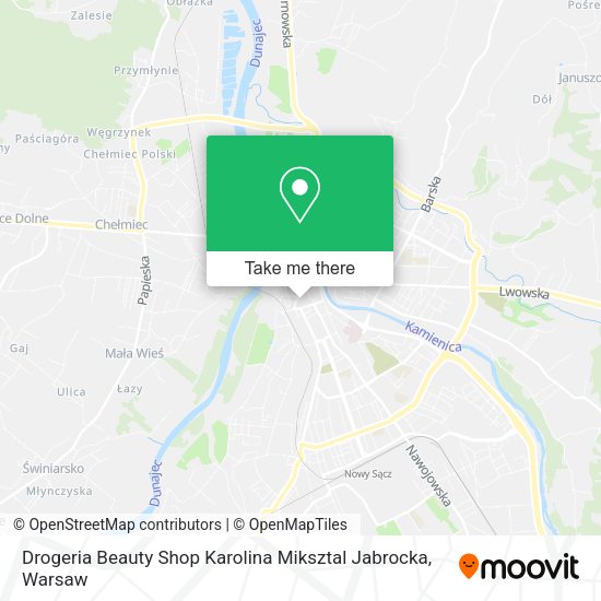 Drogeria Beauty Shop Karolina Miksztal Jabrocka map