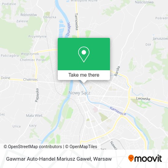 Gawmar Auto-Handel Mariusz Gaweł map