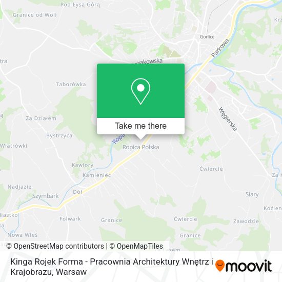 Kinga Rojek Forma - Pracownia Architektury Wnętrz i Krajobrazu map