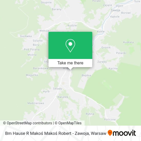 Bm Hause R Makoś Makoś Robert - Zawoja map