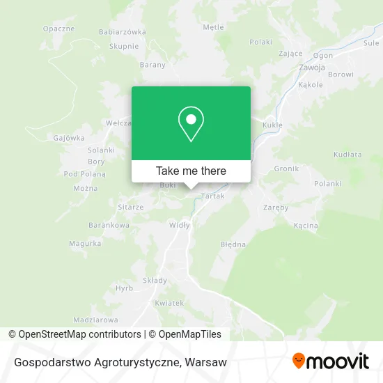 Карта Gospodarstwo Agroturystyczne