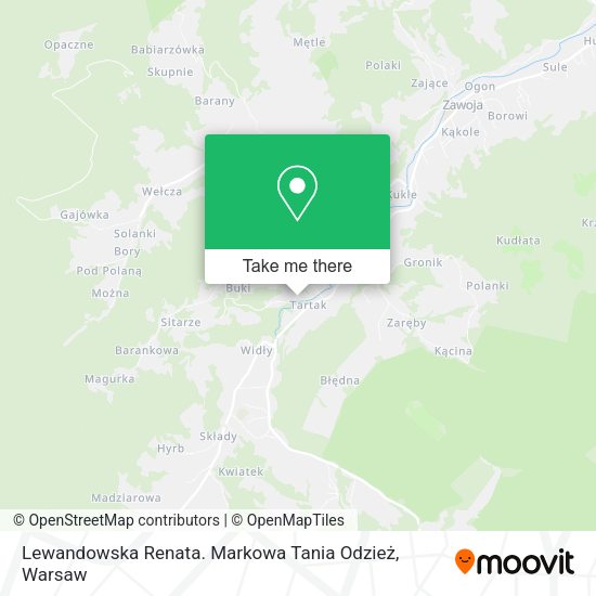 Lewandowska Renata. Markowa Tania Odzież map