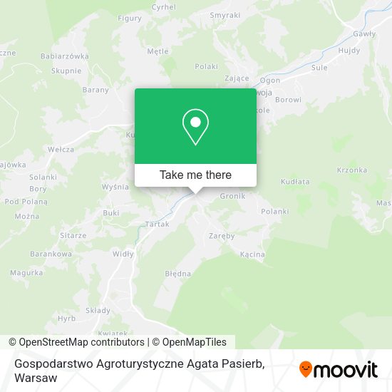 Gospodarstwo Agroturystyczne Agata Pasierb map