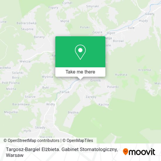 Targosz-Bargiel Elżbieta. Gabinet Stomatologiczny map