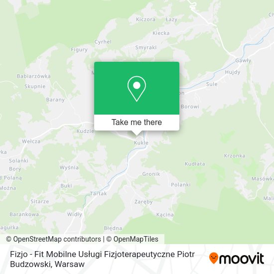 Fizjo - Fit Mobilne Usługi Fizjoterapeutyczne Piotr Budzowski map