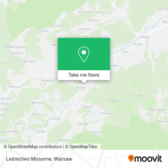 Leśnictwo Mosorne map