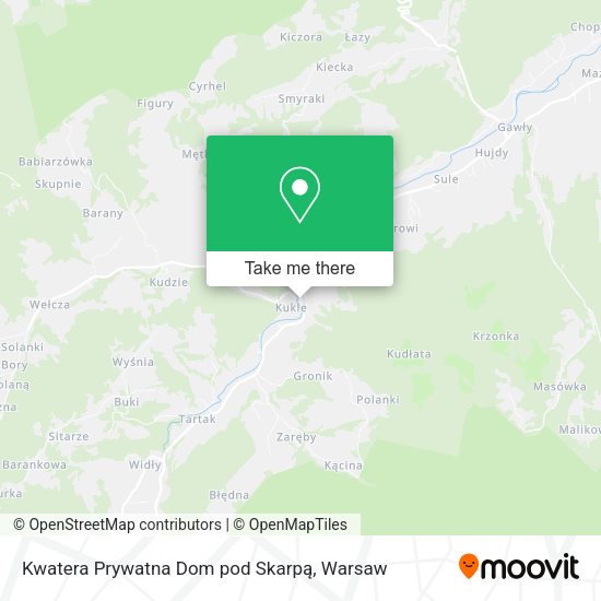 Kwatera Prywatna Dom pod Skarpą map