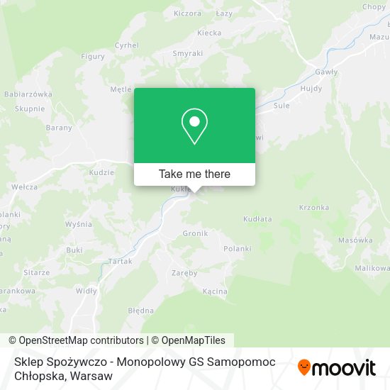 Sklep Spożywczo - Monopolowy GS Samopomoc Chłopska map