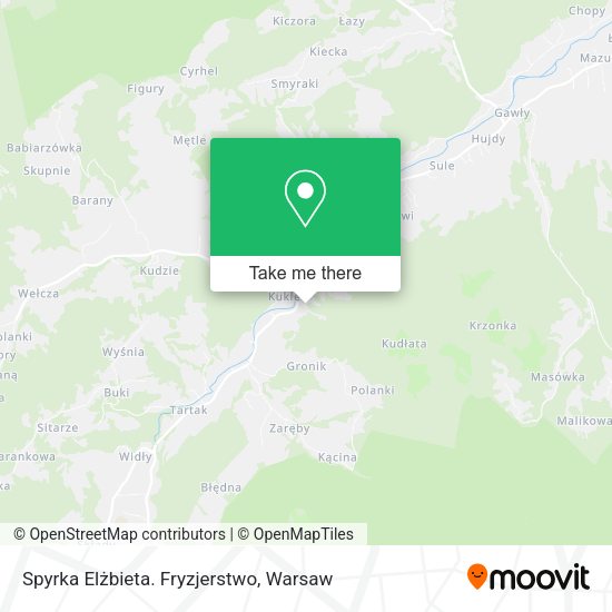 Spyrka Elżbieta. Fryzjerstwo map