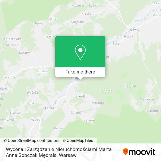 Wycena i Zarządzanie Nieruchomościami Marta Anna Sobczak Mędrala map