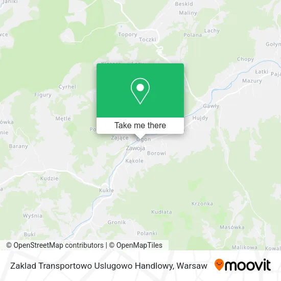 Карта Zaklad Transportowo Uslugowo Handlowy