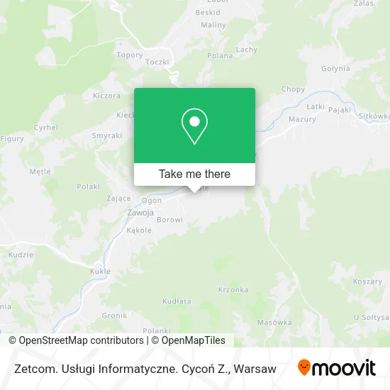 Карта Zetcom. Usługi Informatyczne. Cycoń Z.