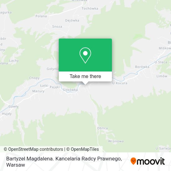 Bartyzel Magdalena. Kancelaria Radcy Prawnego map