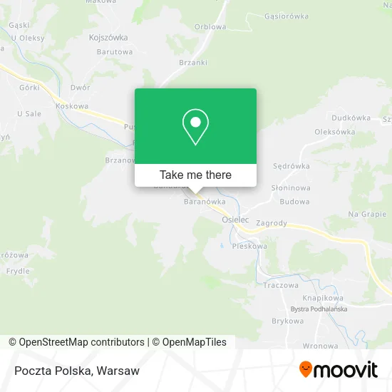Карта Poczta Polska