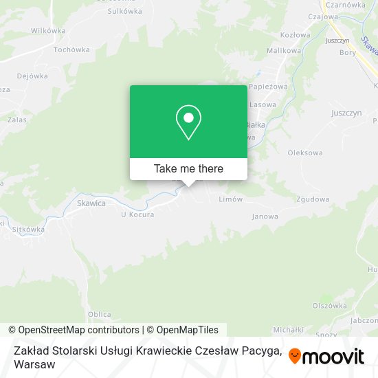 Zakład Stolarski Usługi Krawieckie Czesław Pacyga map