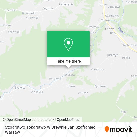 Stolarstwo Tokarstwo w Drewnie Jan Szafraniec map