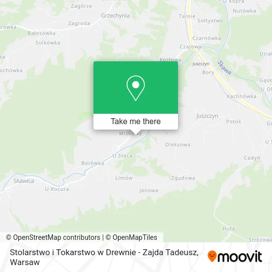 Карта Stolarstwo i Tokarstwo w Drewnie - Zajda Tadeusz