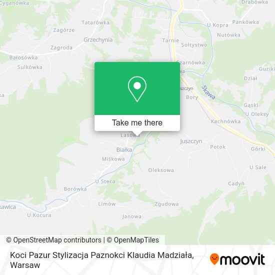 Koci Pazur Stylizacja Paznokci Klaudia Madziała map