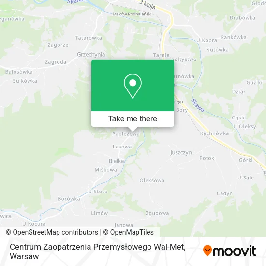 Карта Centrum Zaopatrzenia Przemysłowego Wal-Met