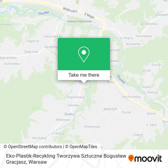 Eko-Plastik-Recykling Tworzywa Sztuczne Bogusław Gracjasz map