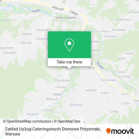 Zakład Us3ug Cateringowych Domowe Przysmaki map