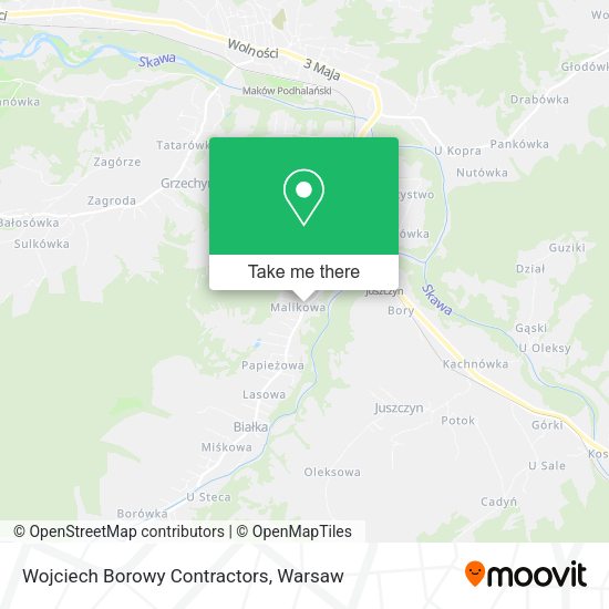 Wojciech Borowy Contractors map